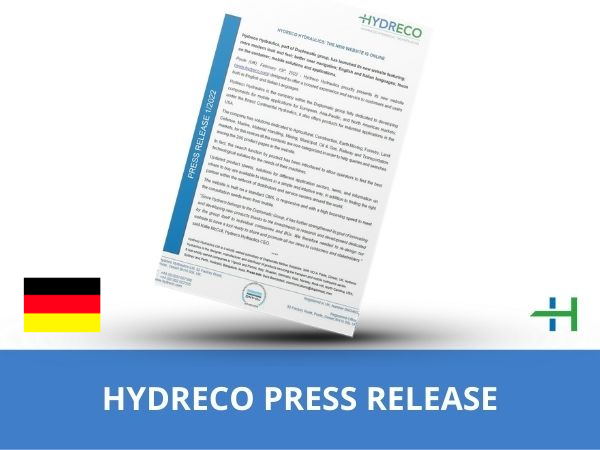 Hydreco Hydraulics @ BAUMA - deutsche Pressemitteilung
